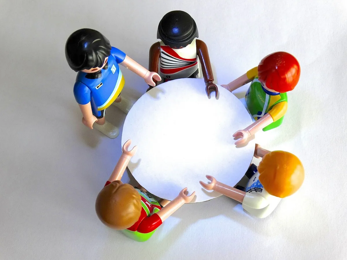 Toys and games laid out on a table, ready for a play-based therapy session